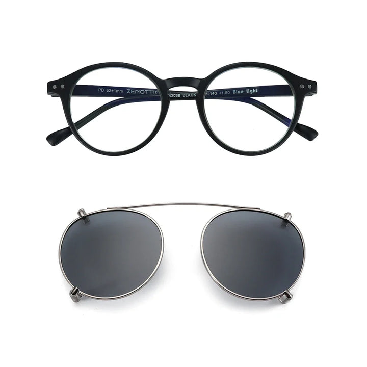 Clip On Sunglasses Retro Round Frames Anti Blue Light Polarizing Clip Ons Summer 2026
