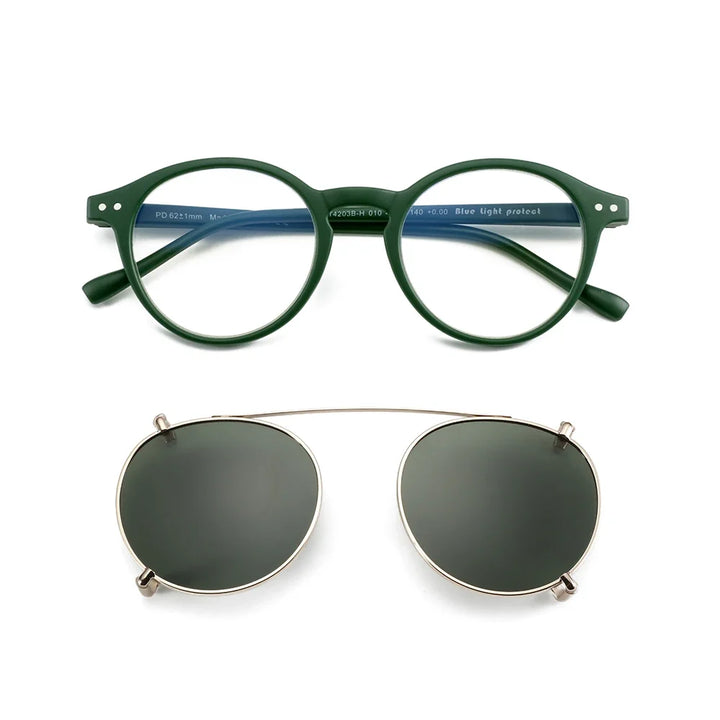 Clip On Sunglasses Retro Round Frames Anti Blue Light Polarizing Clip Ons Summer 2026