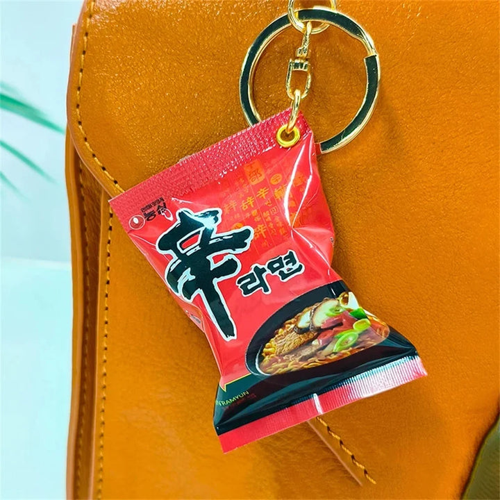 Instant Noodle Keychain Mini Snack Phone Charm Gift