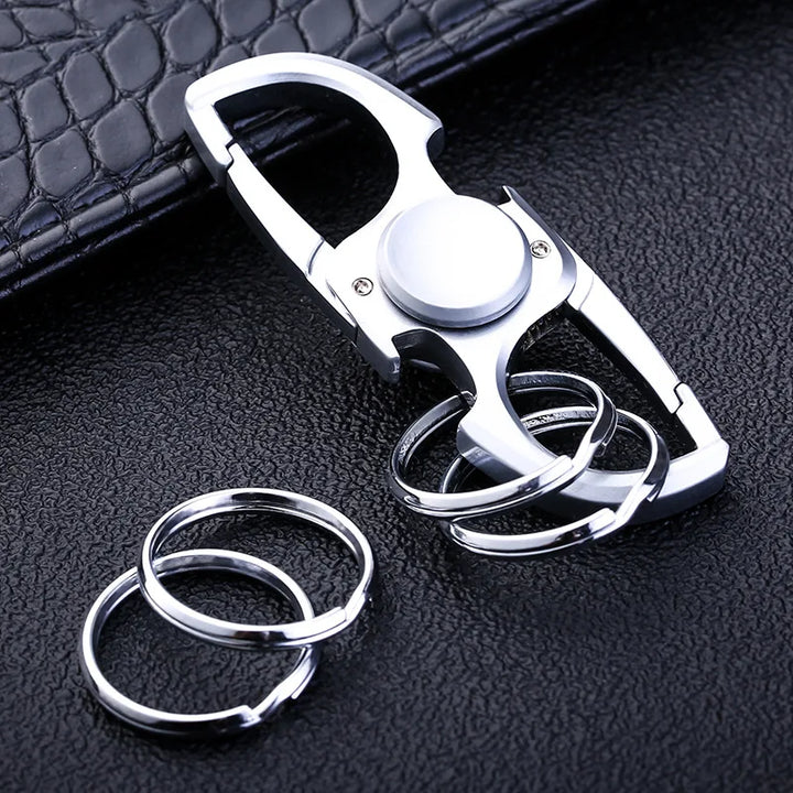Fidget Spinner Keychain Stainless Steel EDC Gift 2025