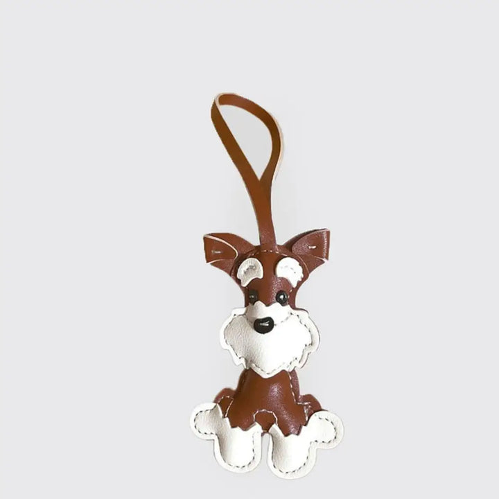 Bear Keychain PU Leather Mini Bag Charm Cute Gift Accessory