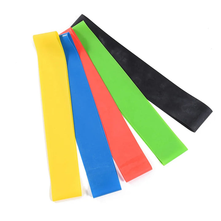 Rubber Loop Resistance Bands Fitness Equipment Set - Portable Strength Training for Yoga &amp; Pilates