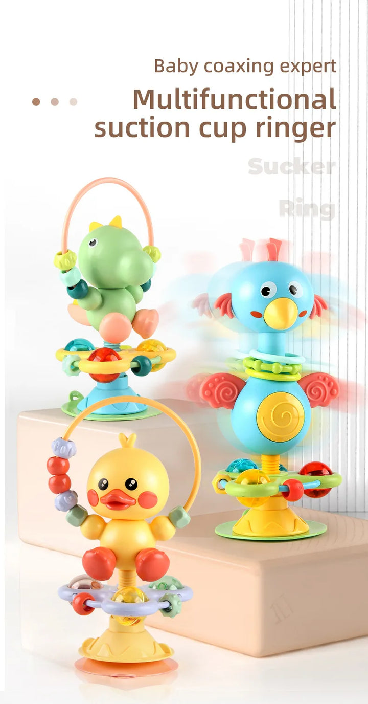 Baby Soothing Rattle Suction Cup Newborn Sensory Toys