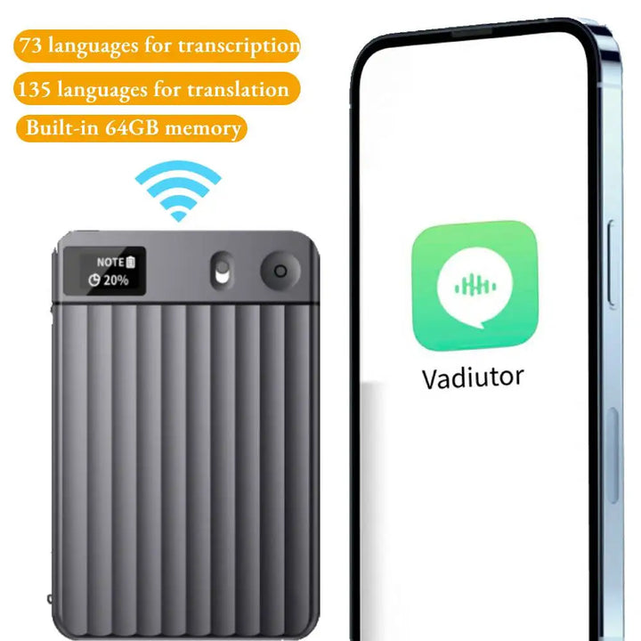 AI Voice Recorder with Transcription and Summarization - 135-Language Smart Notetaker for Meetings 2026