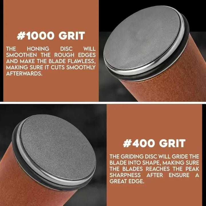 Rolling Diamond Knife Sharpener Kit with Magnetic Holder – 15° &amp; 20° Angle Roller Kitchen Tool 2026