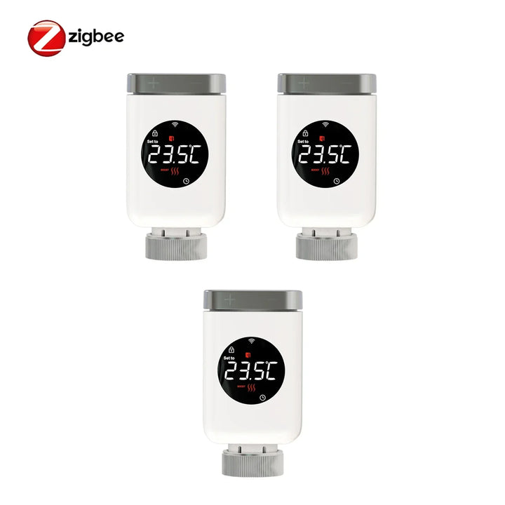 Smart Thermostat Radiator Valve TRV With WiFi ZigBee App Remote Control Energy Saving Fall 2025