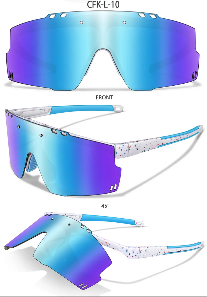 Lightweight unisex sports sunglasses – UV400 polycarbonate lenses, cycling, running, fishing