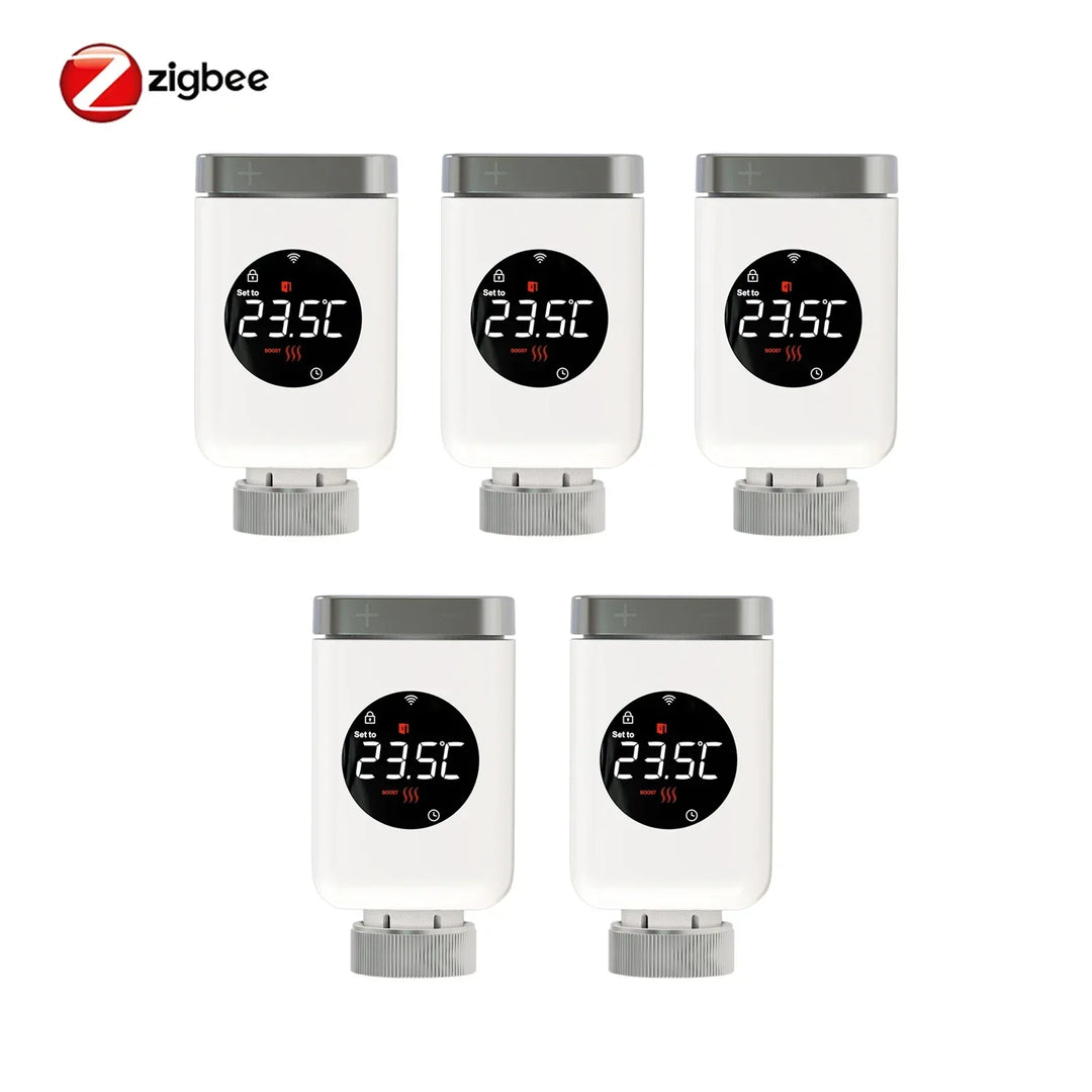 Smart Thermostat Radiator Valve TRV With WiFi ZigBee App Remote Control Energy Saving Fall 2025