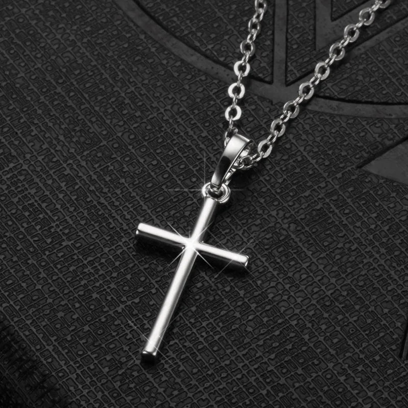 Cross Necklace Pendant Jewelry Unisex Long Chain Christian Charm Gift Idea Summer 2026 Trend