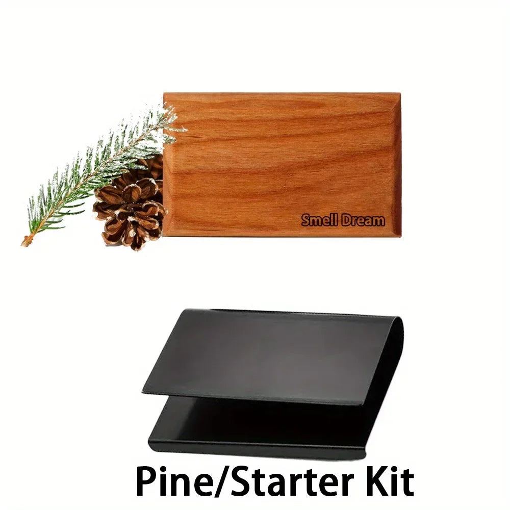 Eco-friendly wooden car air freshener – reusable natural scent diffuser, decorative vehicle accessory