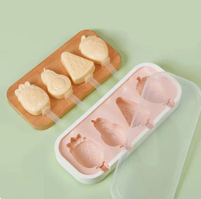 Silicone Mini Popsicle Molds Set for Kids, BPA Free Reusable Ice Pop Maker, Easy Release and Dishwasher Safe