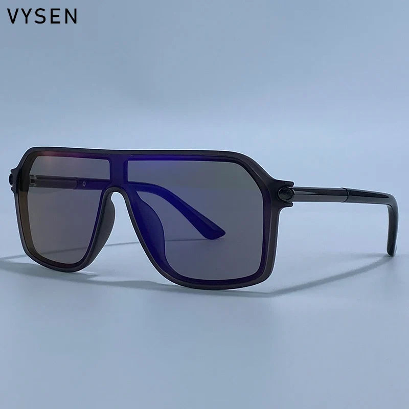 Sunglasses Shield OnePiece Steampunk Oversized Metal Frame Sports Sunglasses Fall 2026 Trend Premium Build