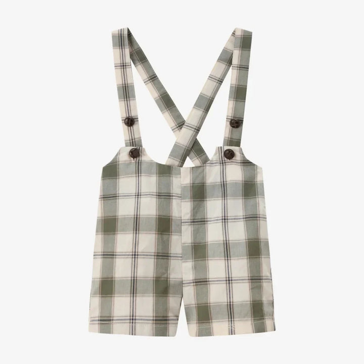 Soft Unisex Kids’ Matching Outfits – Plaid Grid, Floral, 100% Cotton, Summer Casual Wear