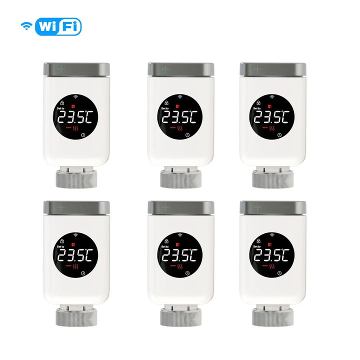 Smart Thermostat Radiator Valve TRV With WiFi ZigBee App Remote Control Energy Saving Fall 2025