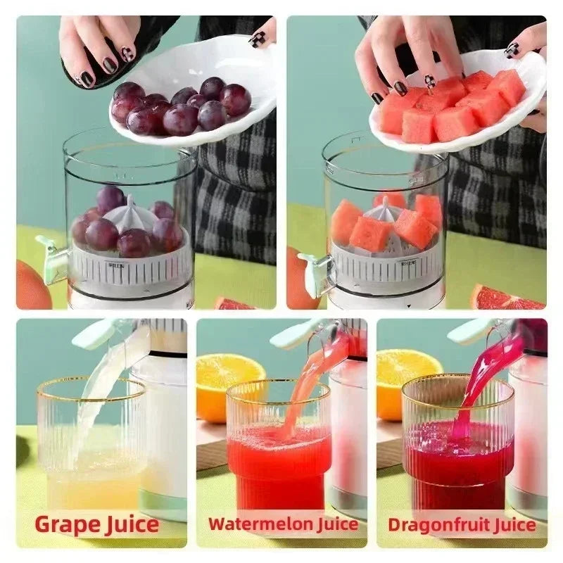 Electric Juicer Cup USB Citrus Orange Lemon Squeezer Portable Kitchen Fruit Blender Fresh Separator