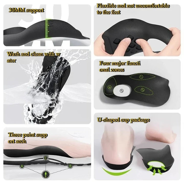 Orthotic Arch Support Insoles For Flat Feet Trainers Plantar Fascia Insole