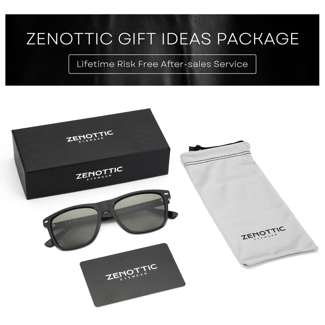Polarized Sunglasses Square Acetate Frames UV400 Protection Unisex Classic Design