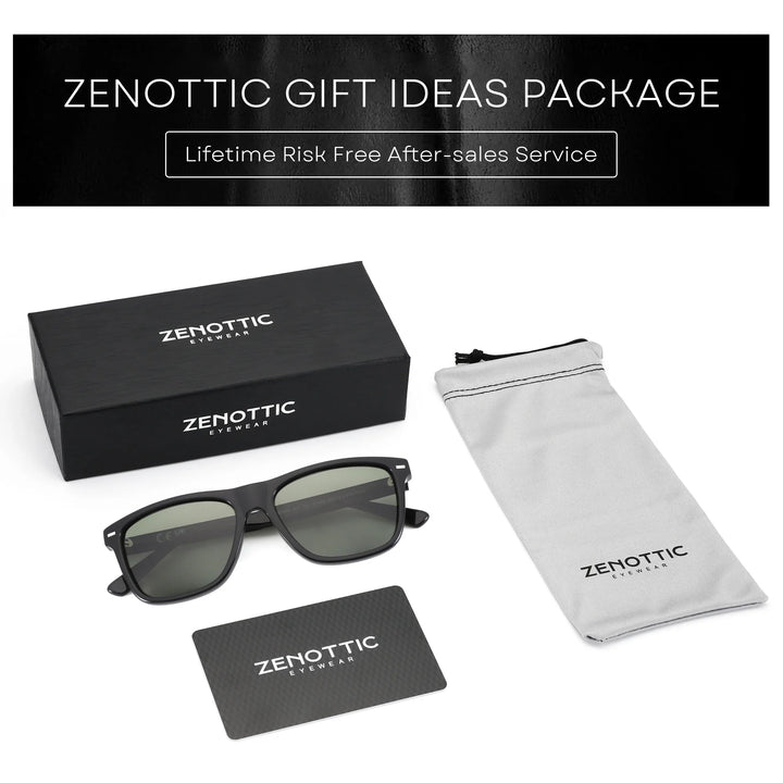 Polarized Sunglasses Square Acetate Frames UV400 Protection Unisex Classic Design