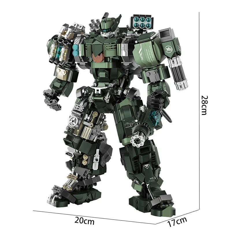 Mecha Building Set Mech Warrior Battle Robots Kit Fall 2025 Gift for Kids and Adults Creative STEM Play