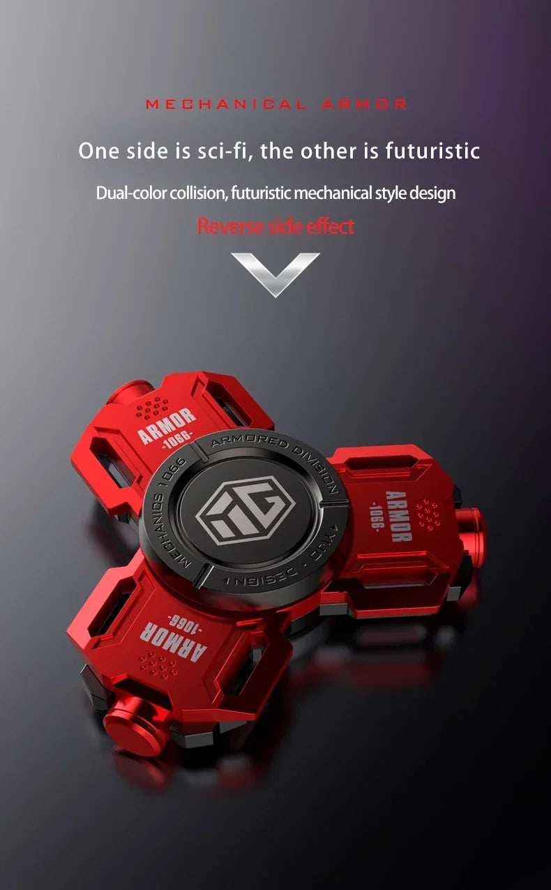 Glow Fidget Spinner Alloy EDC Long Spin Stress Relief