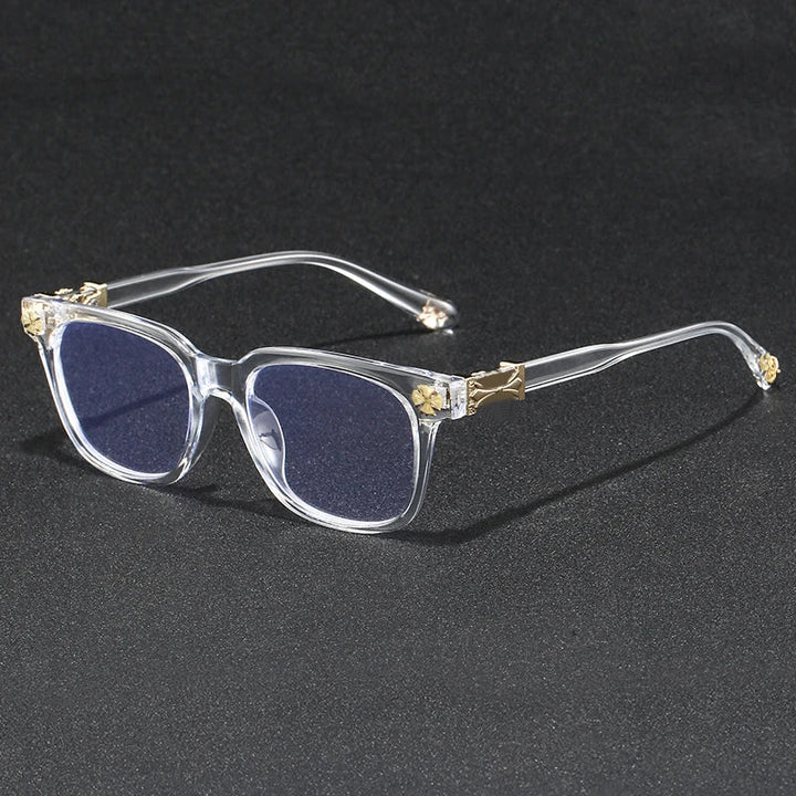 Blue Light Blocking Glasses - Oversized Frame Computer Eyewear With Rhinestone Decor, Fall 2026 Trend Gift