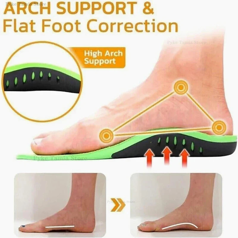 Orthopaedic Arch Support Insoles Thick Shock Absorption Plantar Fascia Insole
