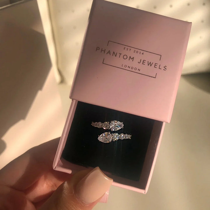 Adjustable Cubic Zirconia Cocktail Ring Valentine Gift 2026 Sparkling Prong Setting
