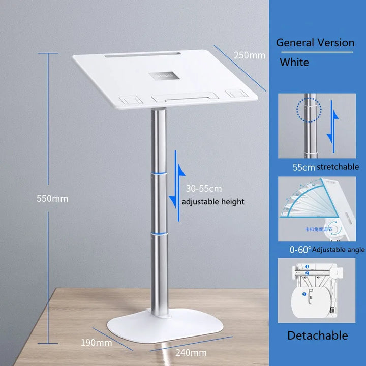 Adjustable Aluminum Laptop Stand &amp; Accessories - Portable Cooling Bracket for MacBook, Tablet