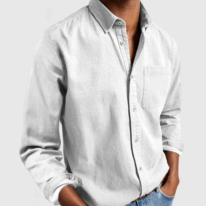 Turn Down Collar Casual Blouse Long Sleeve Tees Solid Button Cardigan Autumn