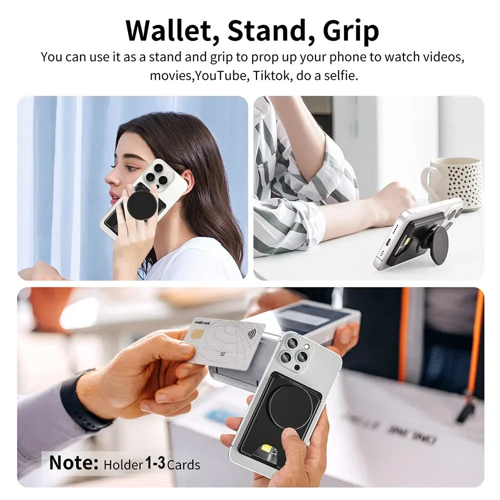 Magnetic Wallet With Expanding Grip For Phones Universal Card Holder Case Anti Scratch And Dustproof Back To School 2026