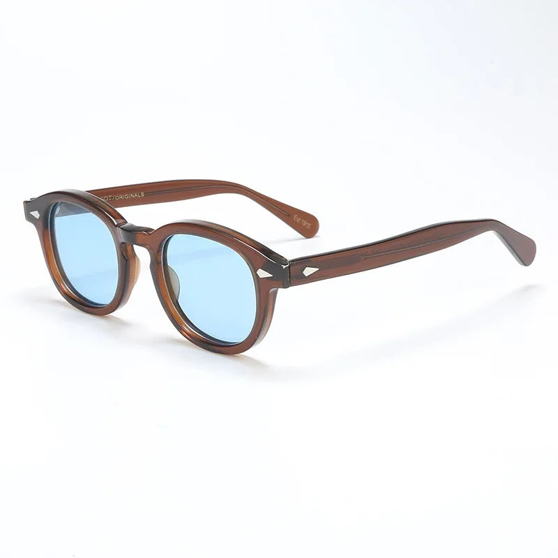 Polarized Sunglasses Vintage Round Acetate Frame Summer 2026 Driving Glare Reduction Gift Idea