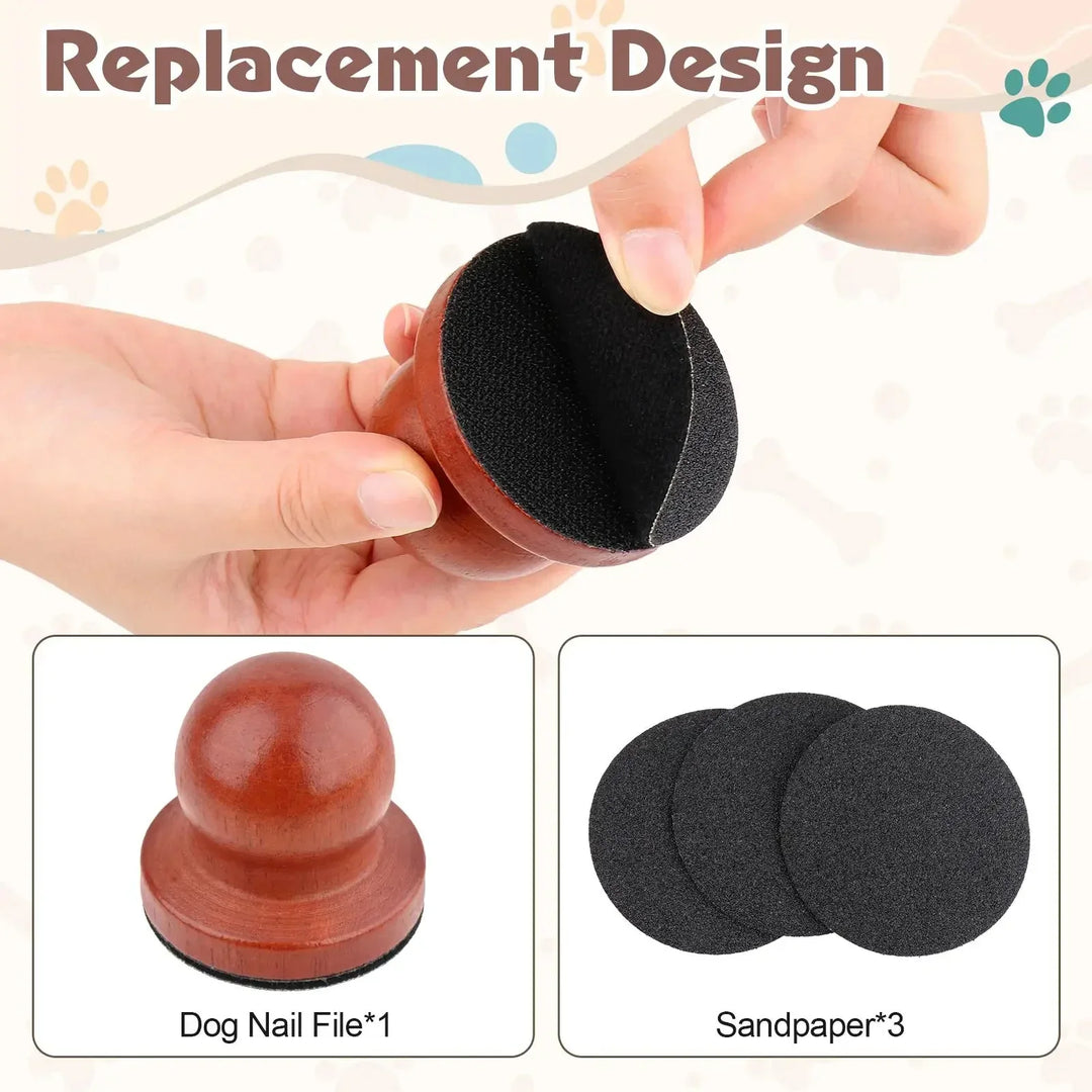 Wooden Dog Nail Scratching Board – Manual Pet Claw File Grinding Care Tool for Puppy Outdoor Indoor 2026
