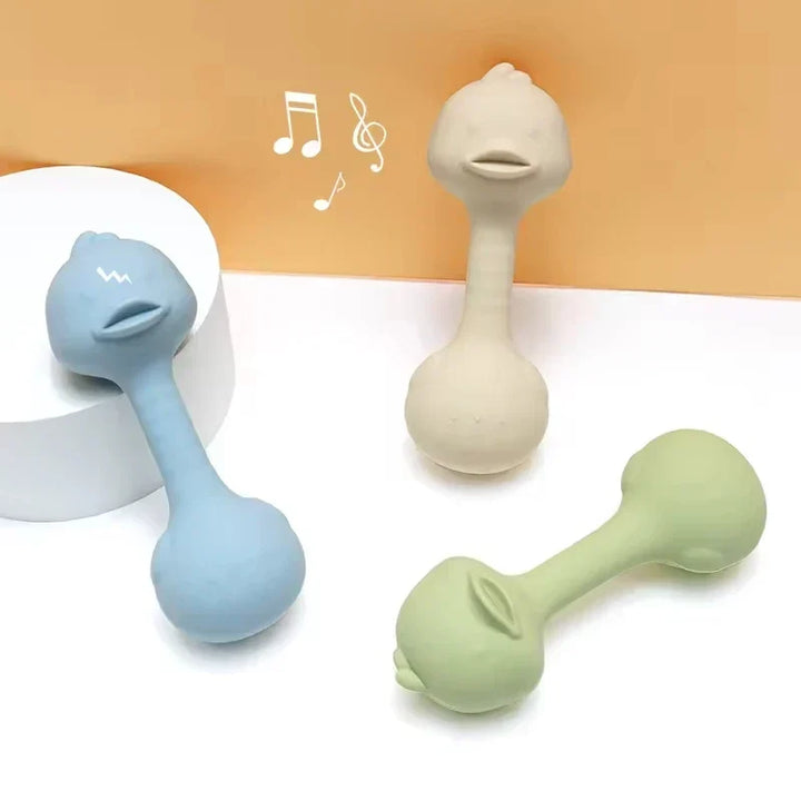 Silicone Rabbit Teether Rattle Newborn Sensory Toys