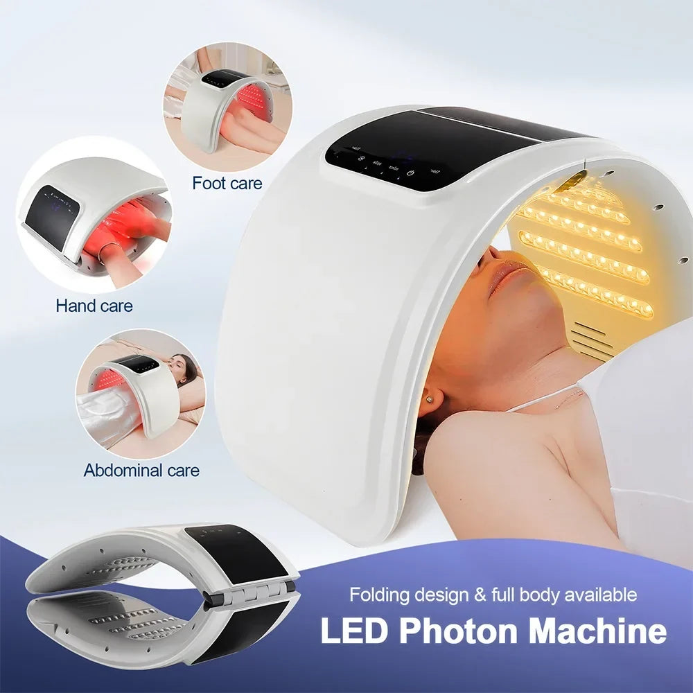 7-colour LED Photon Face Mask &amp; Nano Spray Machine - Skin Rejuvenation Anti-Aging Home Therapy