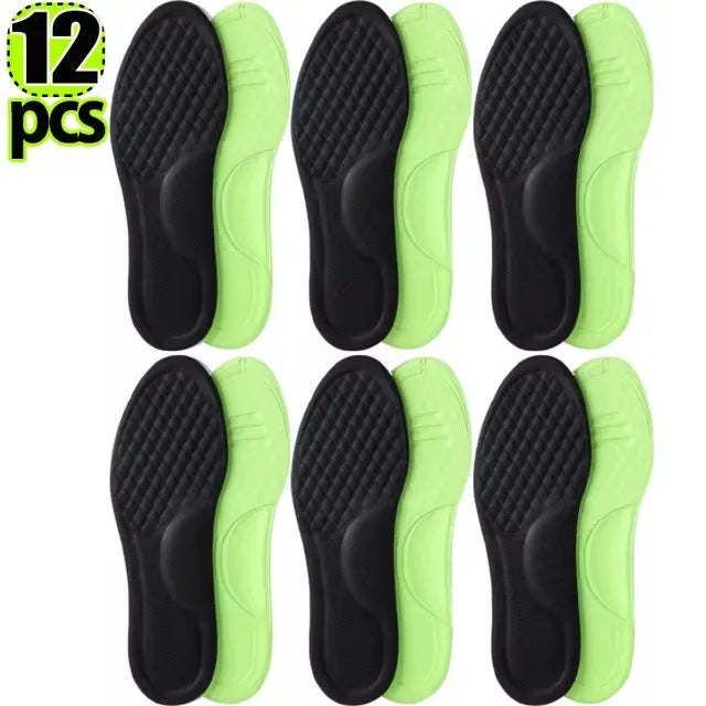 Memory Foam Orthopaedic Insoles 12 Pack Antibacterial Plantar Fascia Insole