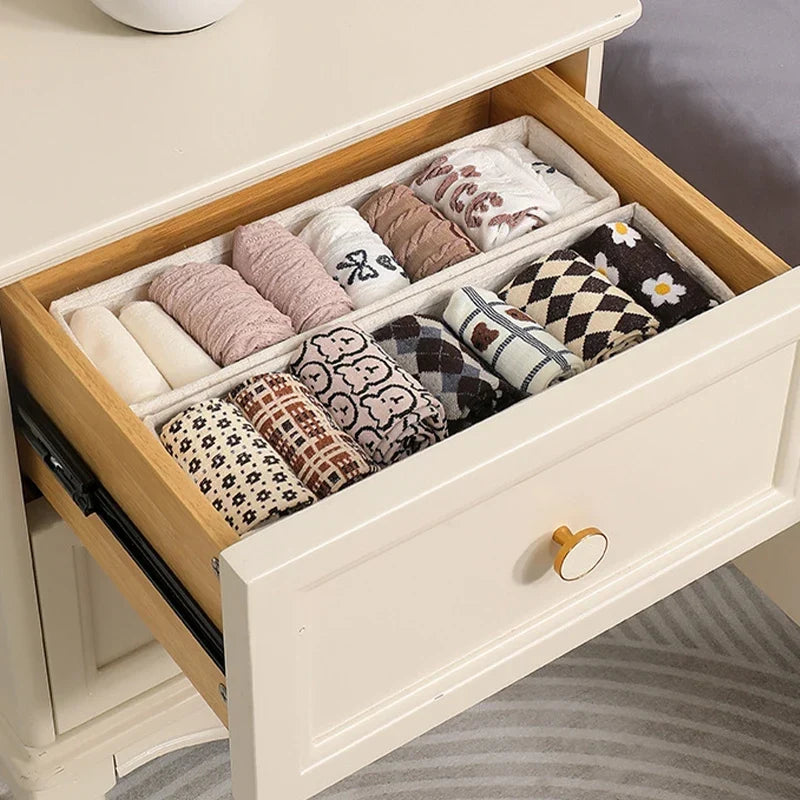 Clothes Storage Box with Home Organizers for T-Shirts, Jeans &amp; Underwear - Drawer Cabinet Organizer