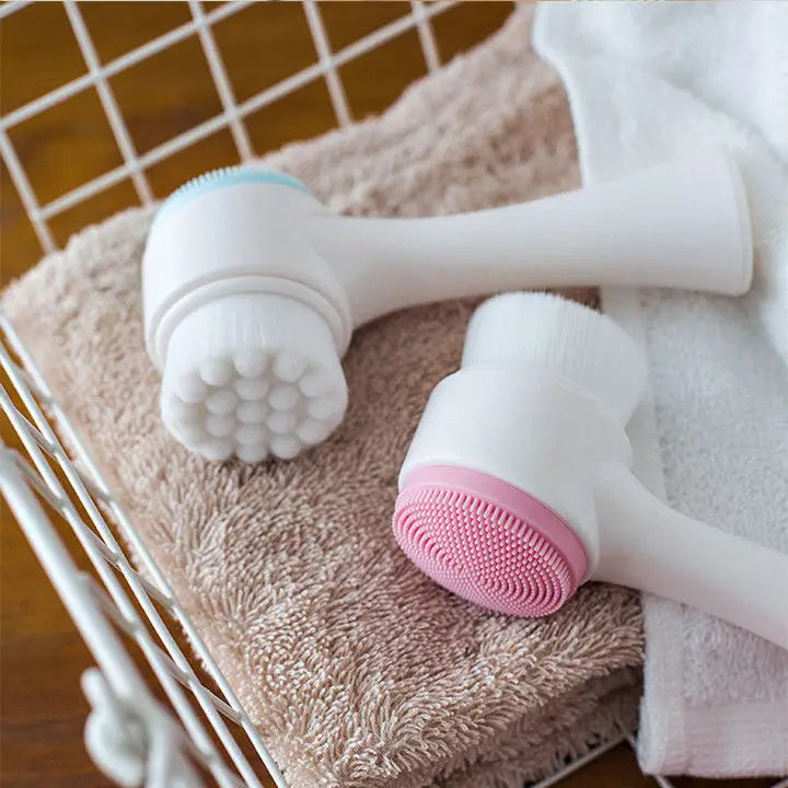 Silicone Pet Paw Cleaner &amp; Massage Brush - Dual-Sided Dog Grooming Tool for Healthy Coats