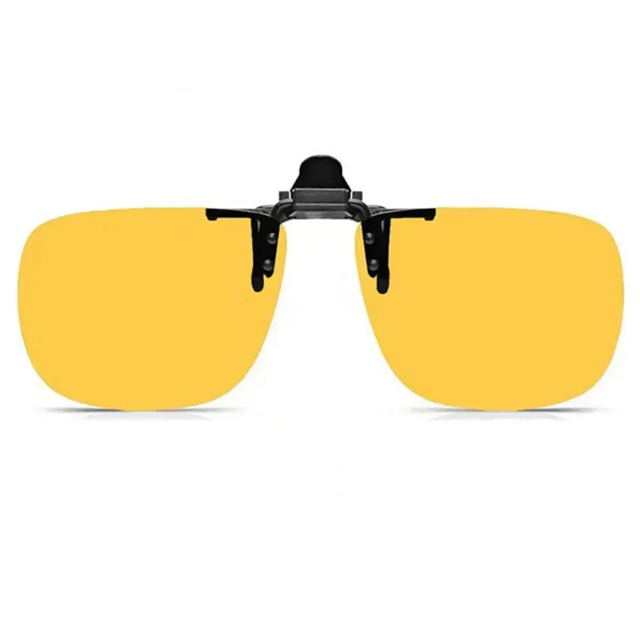 Clip-On Sunglasses Polarized UV400 Night Vision Driving Glasses Square Clip-Ons Anti-Glare Vintage Style 2026