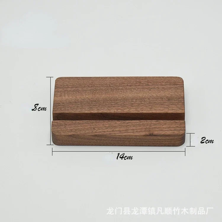 Universal Solid Wood Desk Stand Holder for Mobile Phones &amp; Tablets - Home Accessories