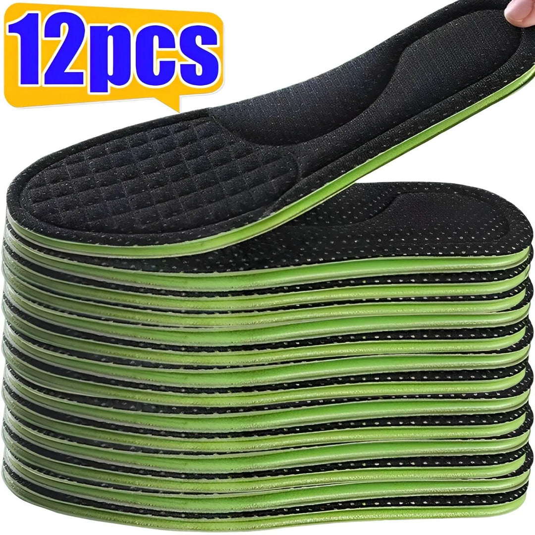 Memory Foam Orthopaedic Insoles 12 Pack Antibacterial Plantar Fascia Insole