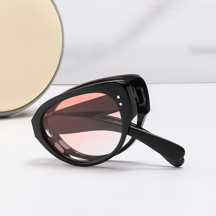 Cat Eye Sunglasses Foldable Narrow Frame Fall 2026 UV Protection Fashion Accessory