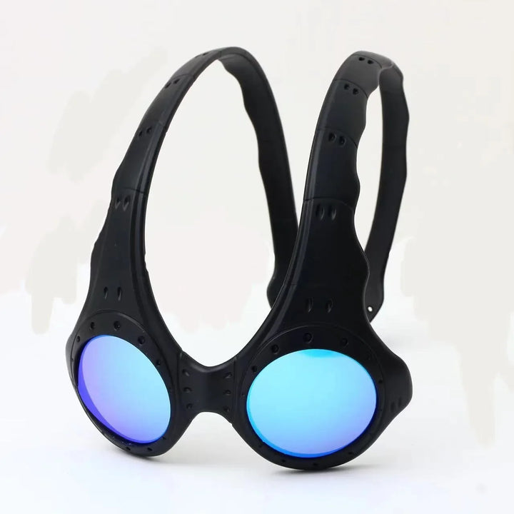 Sunglasses Metal Frame Oversized Round Lens Eyewear For Outdoor Cycling TikTok Viral Retro 2026