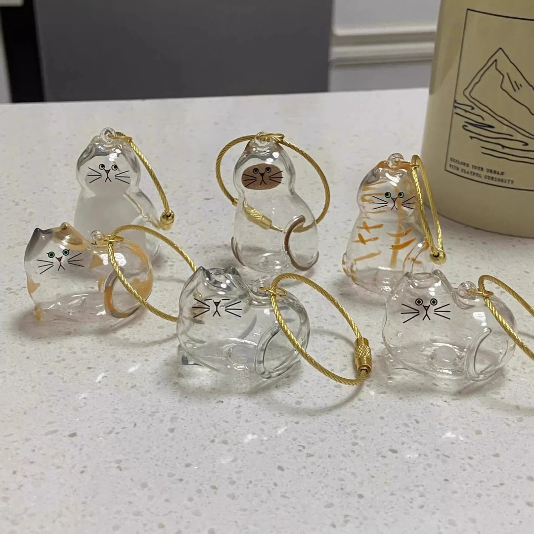 Dog Hair Keepsake Keychain Pendant Clear Resin Charm