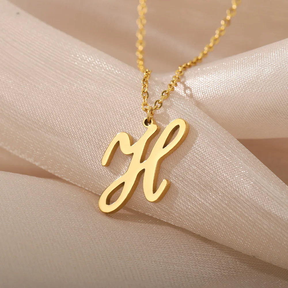Personalized Gold Initial Necklace - Elegant Minimalist Gift for Women, Weddings &amp; Anniversaries