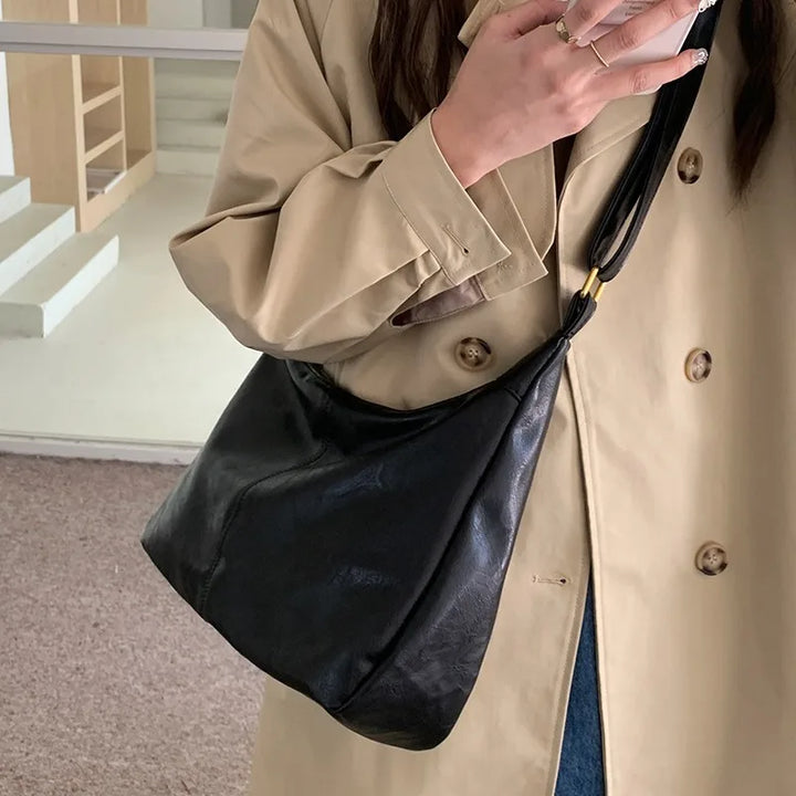 Soft Versatile Womens Hobo Bag - Slouchy, Faux Leather