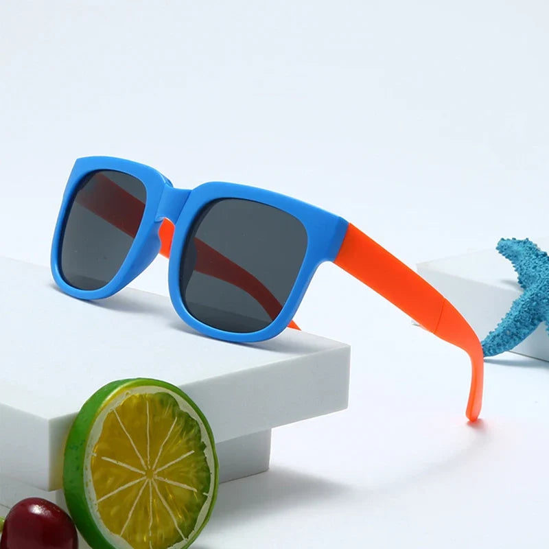 Kids Sunglasses Foldable Square Frame UV400 Protection for Outdoor Play Summer 2026 Gift Idea