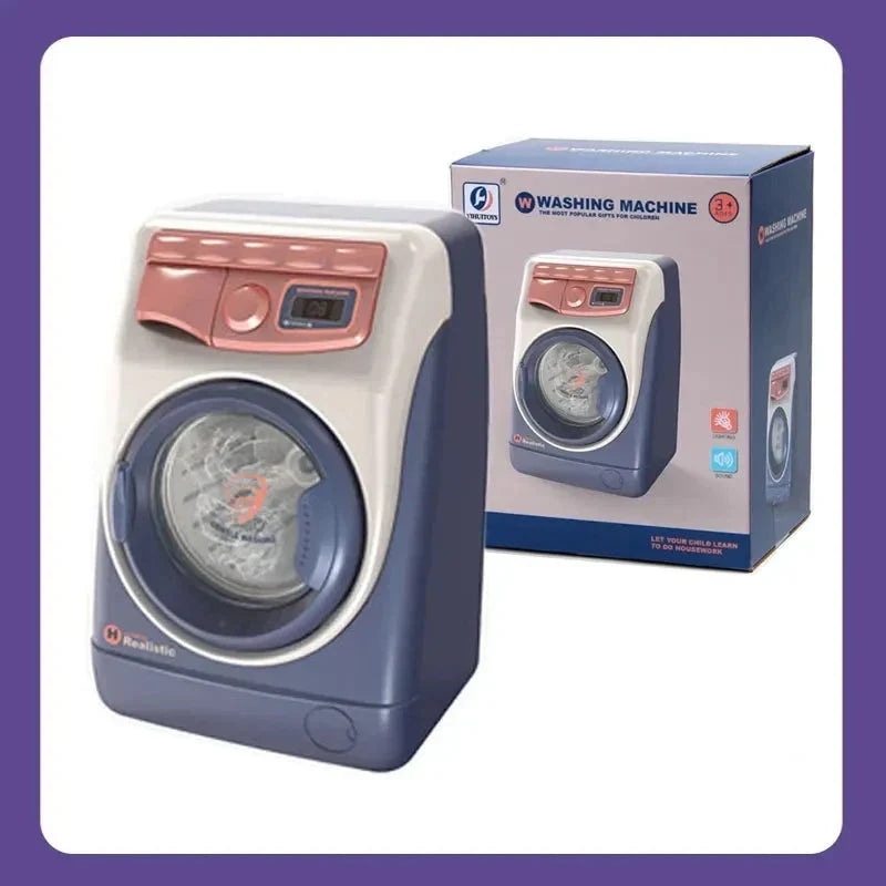 Pretend Kitchen Playset - Electric Vacuum, Juicer, Washing Machine &amp; Water Sweeper Toys for Kids