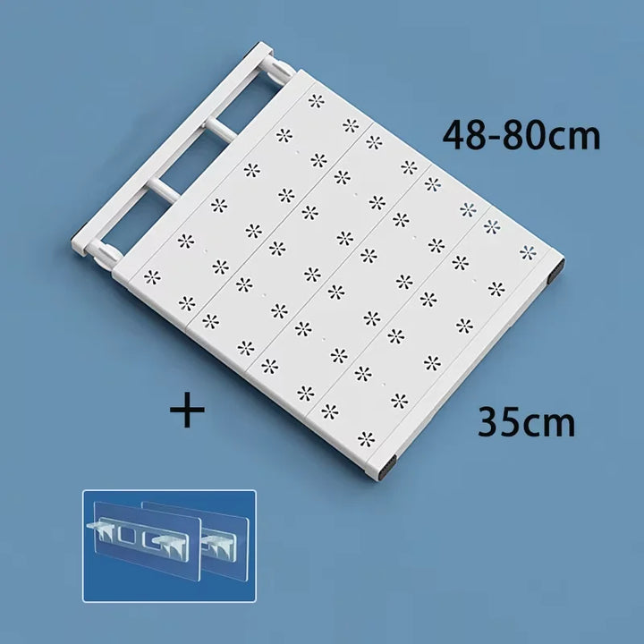Wall-Mounted Adjustable Shelves - Home Organizers for Closet, Bathroom &amp; Kitchen Storage