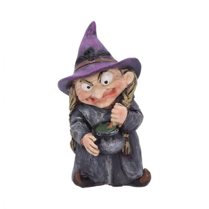 Resin Witch Statue Waterproof Garden Gnome Figurine Indoor Outdoor Halloween Decor 2026 Gift Idea