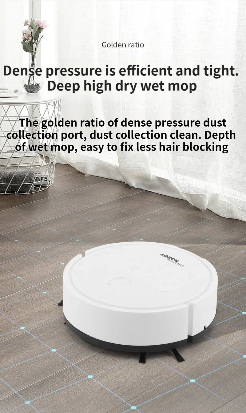 Suction Sweeping Robot 3 In 1 Mini Automatic Sweeper